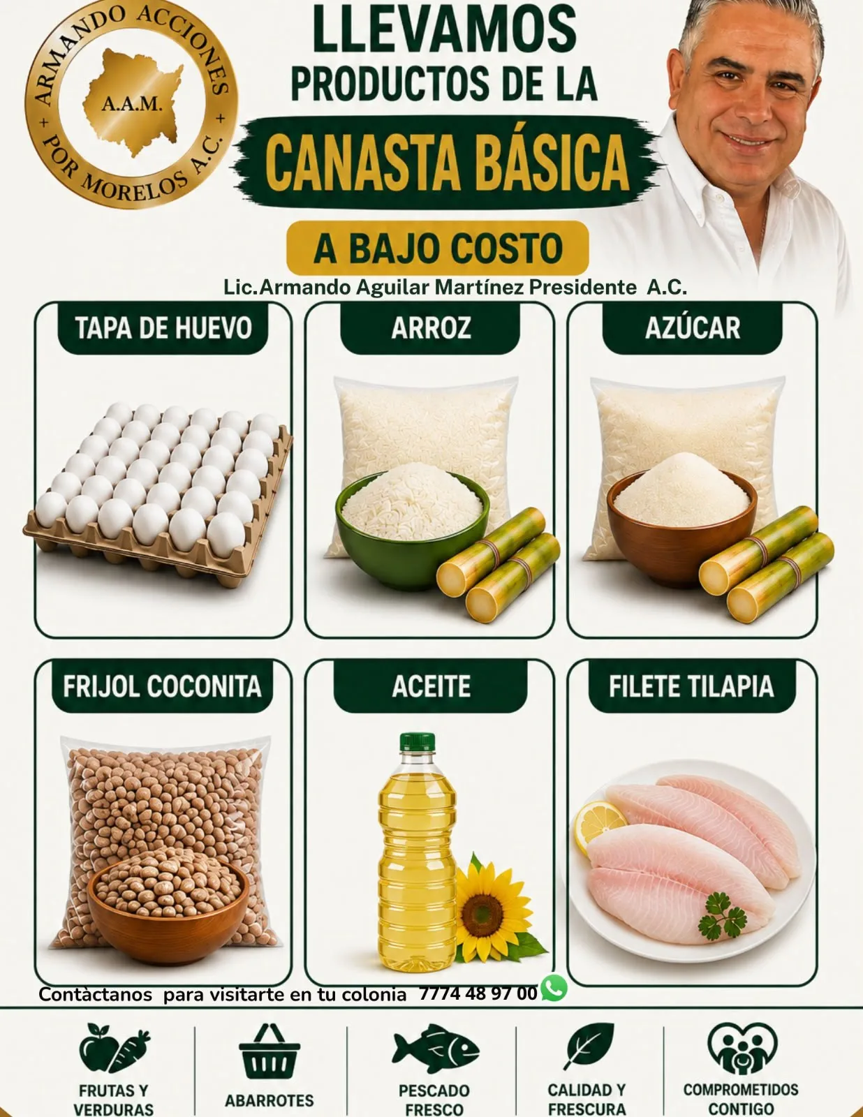 Programa de productos de canasta básica a bajo costo